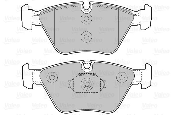 VALEO Комплект тормозных колодок, дисковый тормоз 598811