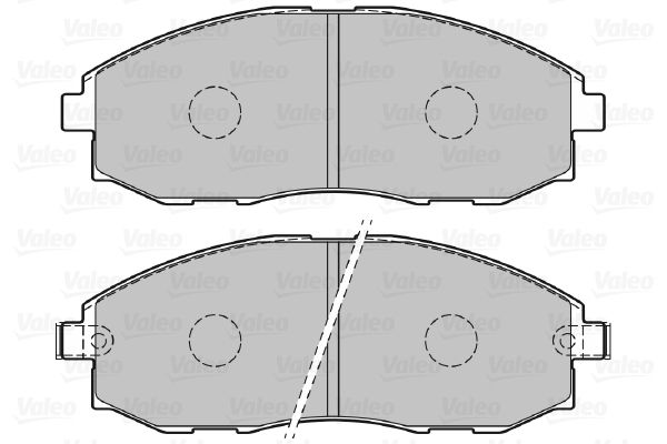 VALEO Комплект тормозных колодок, дисковый тормоз 598908