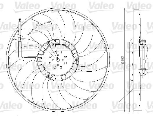 VALEO Ventilators, Motora dzesēšanas sistēma 696017