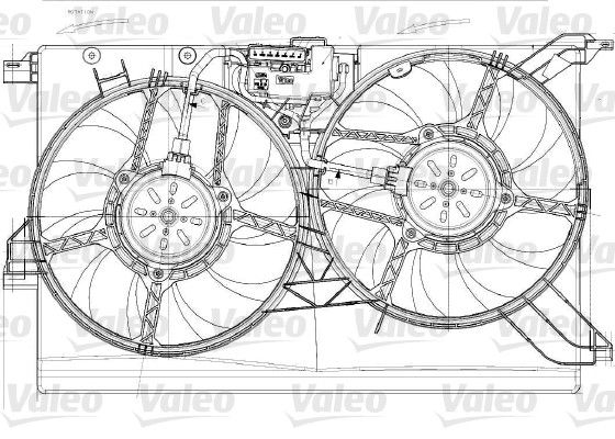 VALEO Вентилятор, охлаждение двигателя 696023