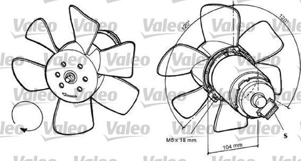 VALEO Ventilators, Motora dzesēšanas sistēma 696031