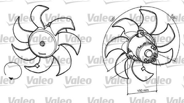 VALEO Ventilators, Motora dzesēšanas sistēma 696049
