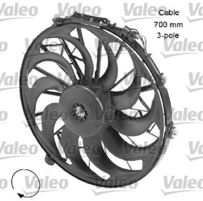 VALEO Ventilators, Motora dzesēšanas sistēma 696058