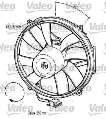 VALEO Ventilators, Motora dzesēšanas sistēma 696062