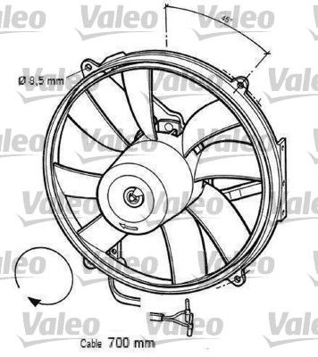 VALEO Ventilators, Motora dzesēšanas sistēma 696063