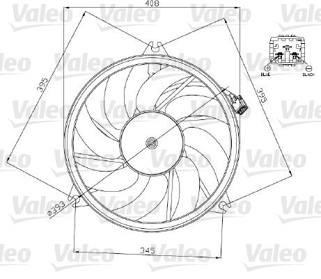 VALEO Ventilators, Motora dzesēšanas sistēma 696071