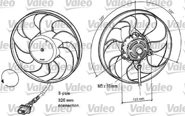 VALEO Ventilators, Motora dzesēšanas sistēma 696078