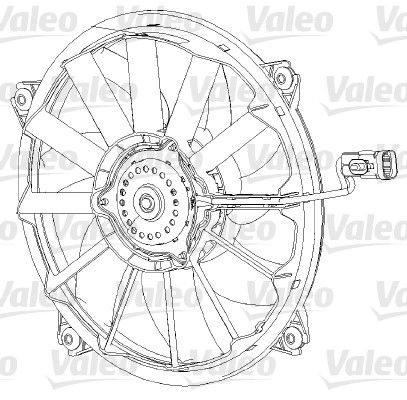 VALEO Вентилятор, охлаждение двигателя 696091