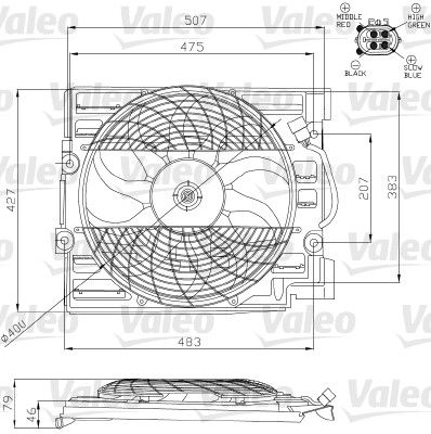 VALEO Ventilators, Motora dzesēšanas sistēma 696120