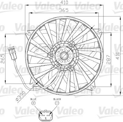 VALEO Ventilators, Motora dzesēšanas sistēma 696139