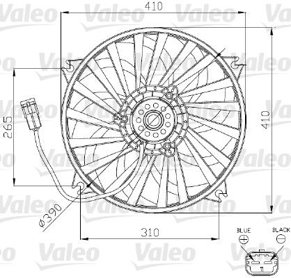 VALEO Ventilators, Motora dzesēšanas sistēma 696140