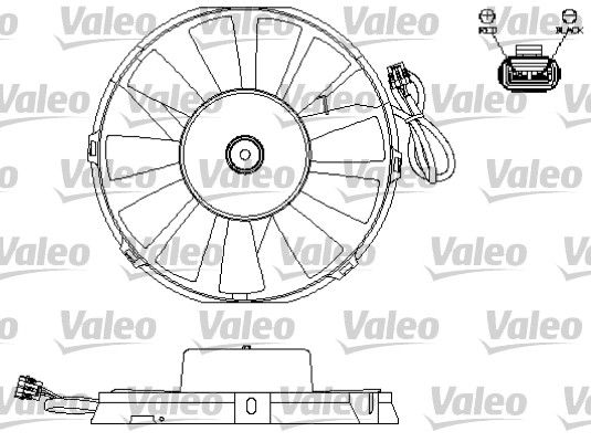 VALEO Вентилятор, охлаждение двигателя 696172