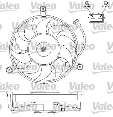 VALEO Вентилятор, охлаждение двигателя 696179