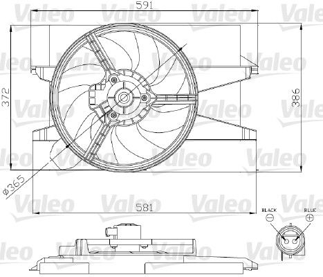 VALEO Ventilators, Motora dzesēšanas sistēma 696276