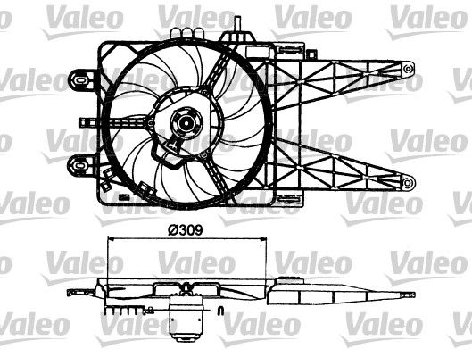 VALEO Ventilators, Motora dzesēšanas sistēma 698483