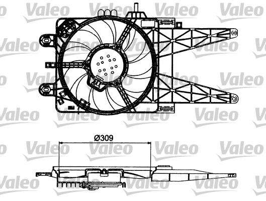 VALEO Ventilators, Motora dzesēšanas sistēma 698484