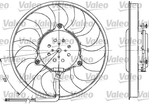 VALEO Вентилятор, охлаждение двигателя 698612