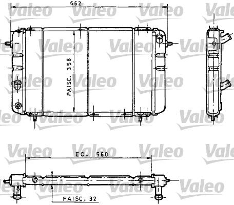 VALEO Радиатор, охлаждение двигателя 730034