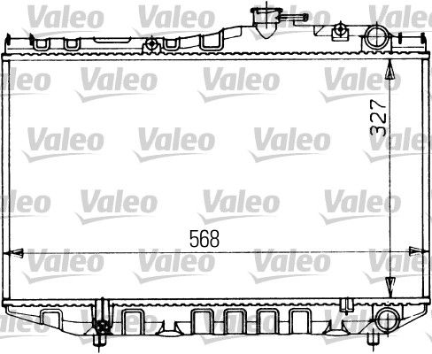 VALEO Радиатор, охлаждение двигателя 730470