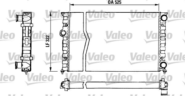 VALEO Радиатор, охлаждение двигателя 730505