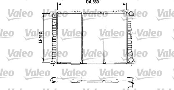 VALEO Радиатор, охлаждение двигателя 730535