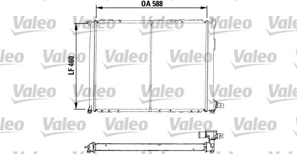 VALEO Радиатор, охлаждение двигателя 730549