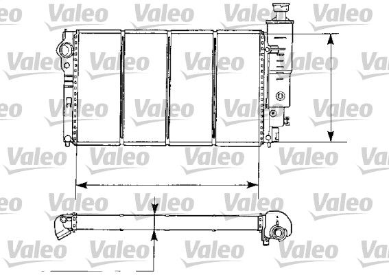 VALEO Радиатор, охлаждение двигателя 730974