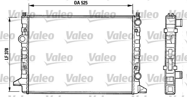 VALEO Радиатор, охлаждение двигателя 731007