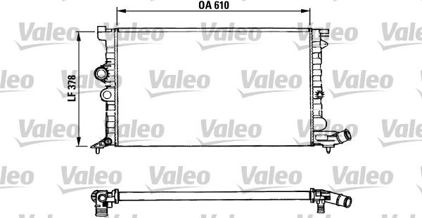 VALEO Радиатор, охлаждение двигателя 731009