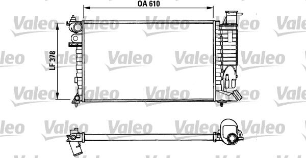VALEO Радиатор, охлаждение двигателя 731010