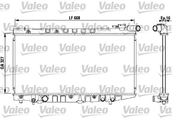 VALEO Радиатор, охлаждение двигателя 731106