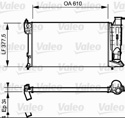 VALEO Radiators, Motora dzesēšanas sistēma 731180