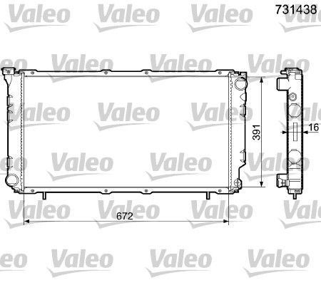 VALEO Radiators, Motora dzesēšanas sistēma 731438