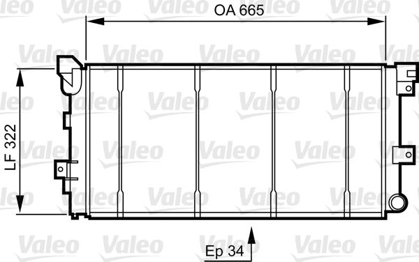 VALEO Радиатор, охлаждение двигателя 731531