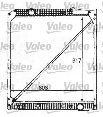 VALEO Радиатор, охлаждение двигателя 732215