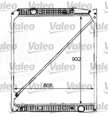 VALEO Радиатор, охлаждение двигателя 732217