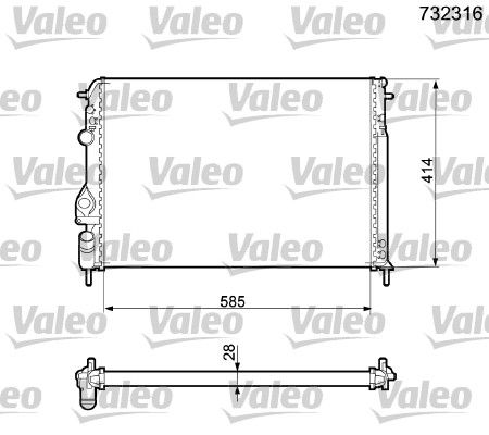 VALEO Radiators, Motora dzesēšanas sistēma 732316