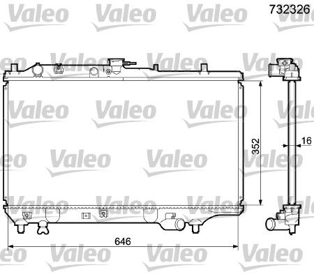 VALEO Radiators, Motora dzesēšanas sistēma 732326