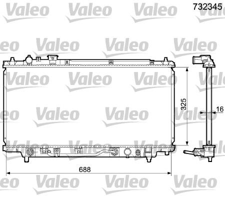 VALEO Radiators, Motora dzesēšanas sistēma 732345