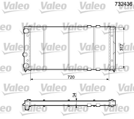 VALEO Radiators, Motora dzesēšanas sistēma 732436