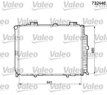 VALEO Радиатор, охлаждение двигателя 732446