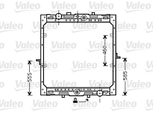 VALEO Радиатор, охлаждение двигателя 732553