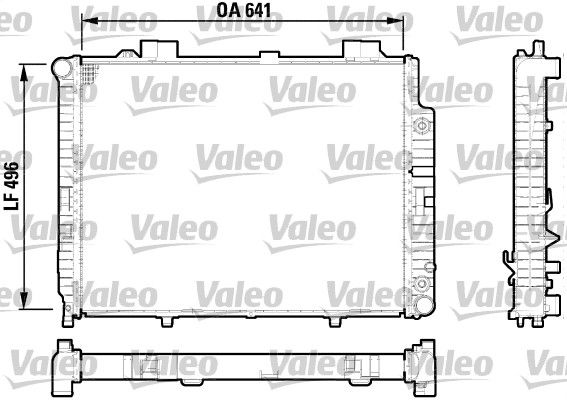 VALEO Радиатор, охлаждение двигателя 732602