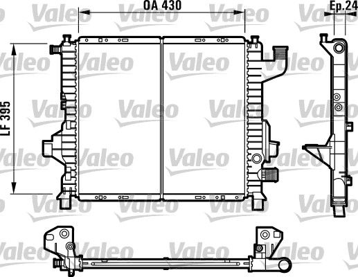 VALEO Радиатор, охлаждение двигателя 732819