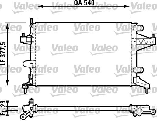 VALEO Radiators, Motora dzesēšanas sistēma 732825