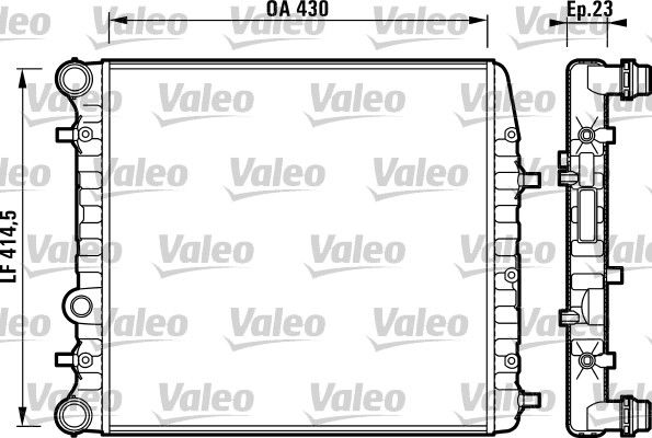 VALEO Радиатор, охлаждение двигателя 732863