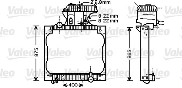 VALEO Radiators, Motora dzesēšanas sistēma 733428