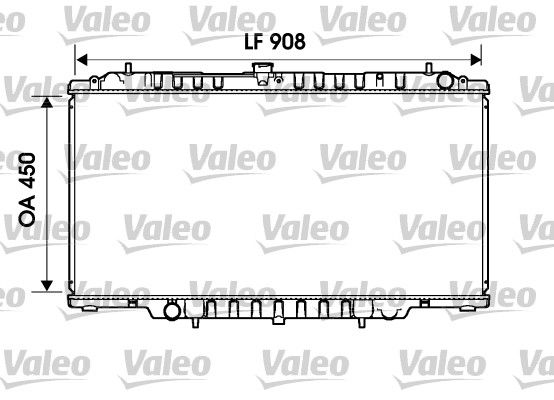 VALEO Радиатор, охлаждение двигателя 734153