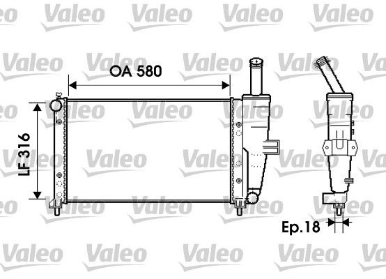 VALEO Radiators, Motora dzesēšanas sistēma 734225