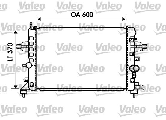 VALEO Радиатор, охлаждение двигателя 734382